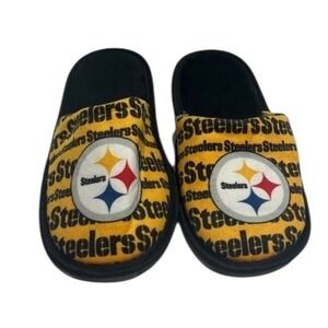 Pittsburgh Steelers Slippers Kids XL (7-8) NFL Football Team Logo‎